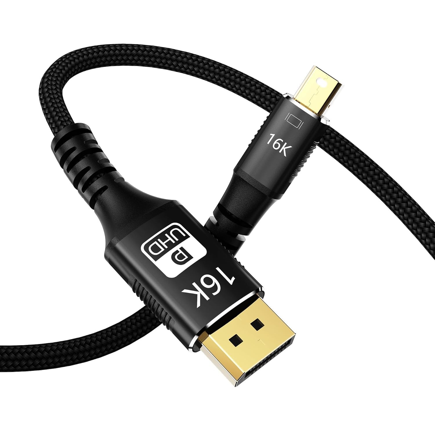 16K Mini DisplayPort to Cable, Bi-Directional DP 2.1... 