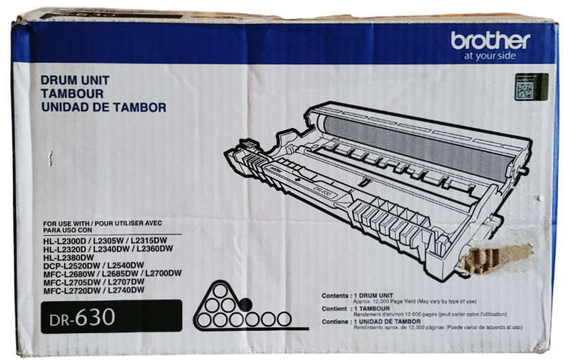 Brother DR-630 DR630 Black Drum Unit with Open Box