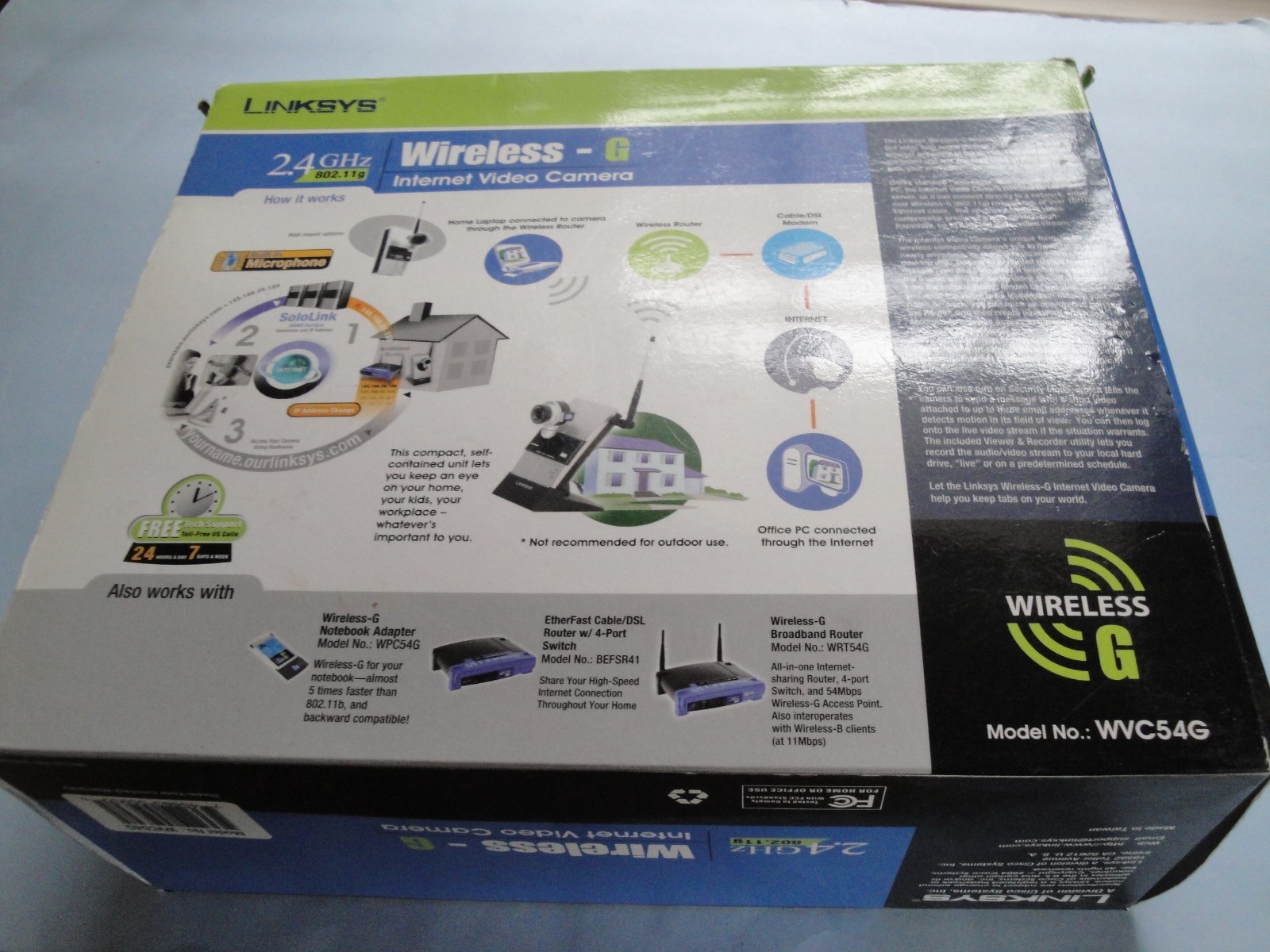 Linksys Compact Wireless-G Internet Video Camera WVC54G
