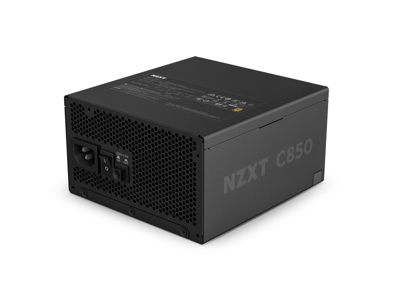 NZXT ATX 3.1 850 Watt 80 Plus Gold Fully Modular Power Supply - Black-PA-8G2BB-U