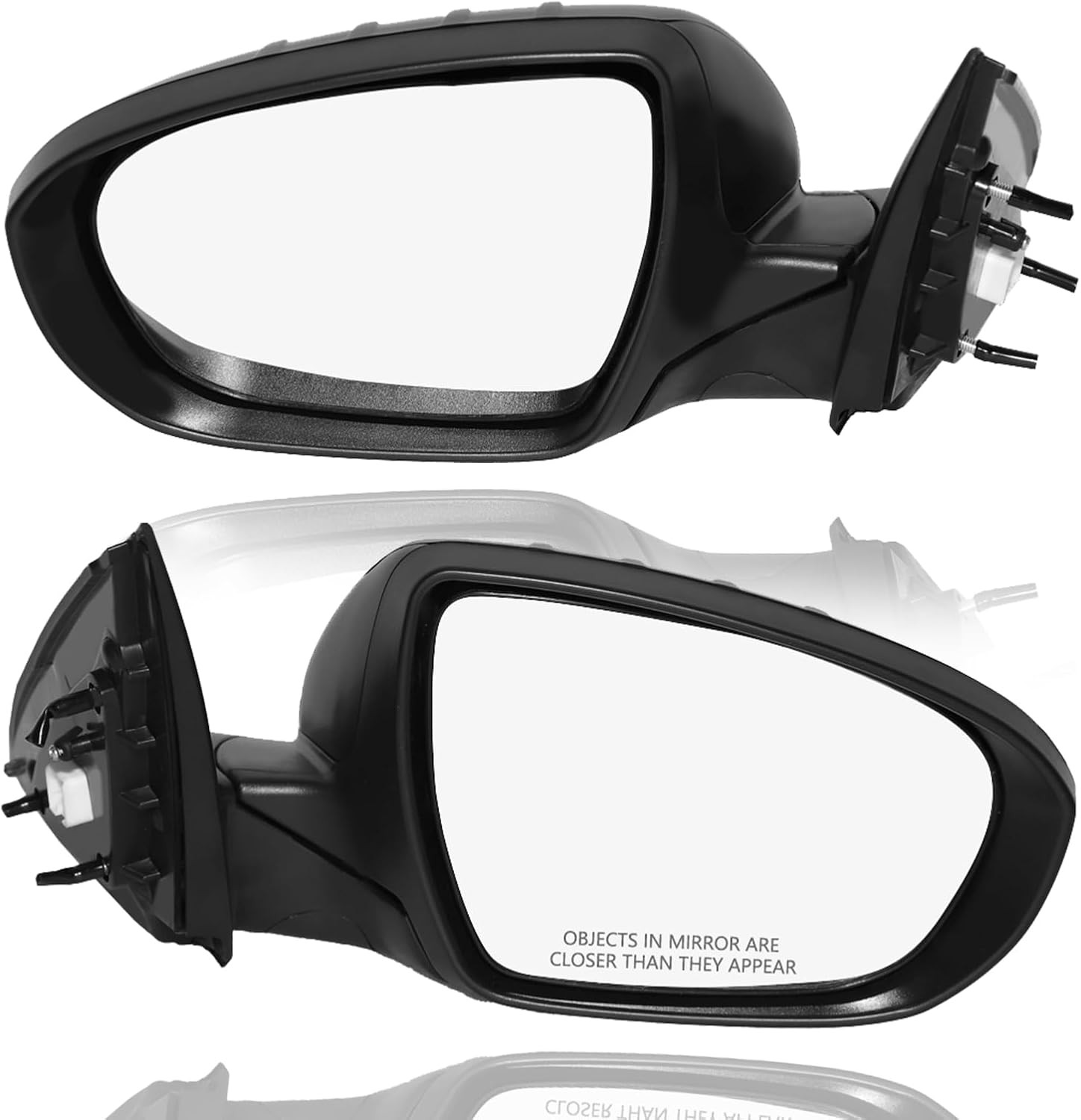 Driver & Passenger Side Mirrors, Left-Right Power Heated Paintable Manual Foldin