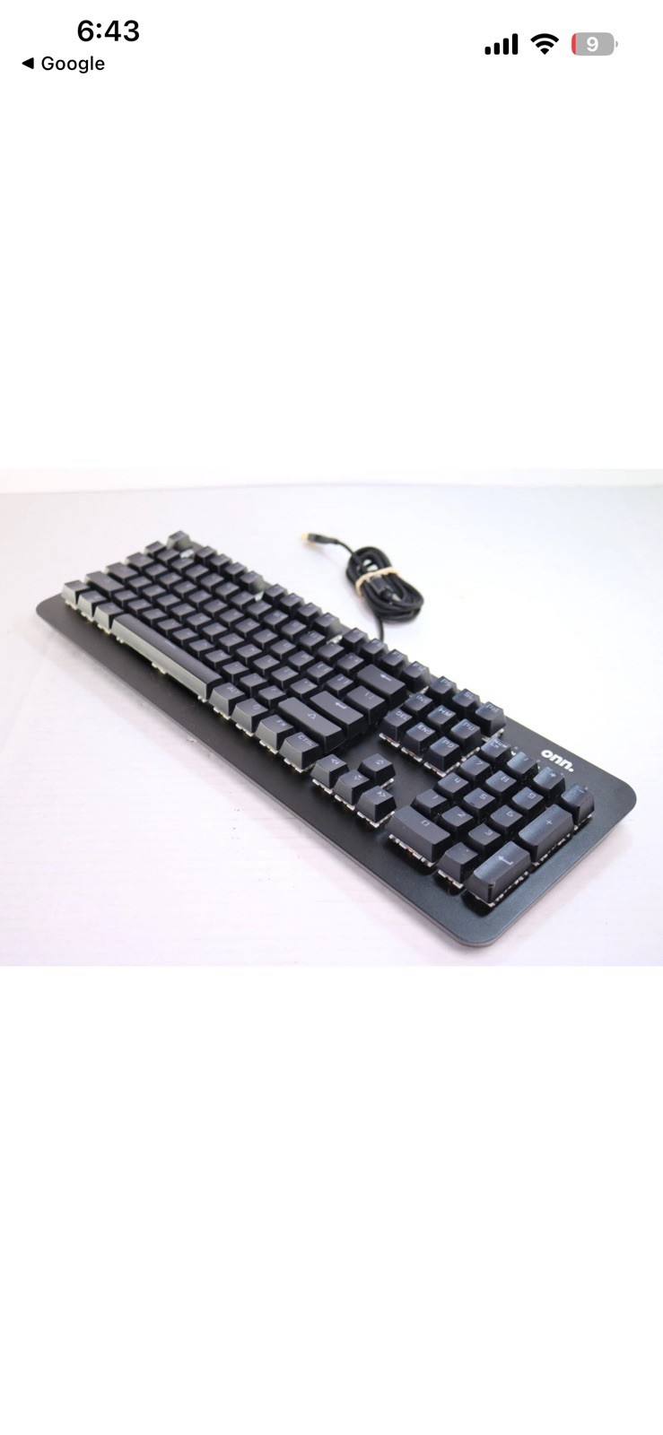 Game Onn RGB Backlit Programmable Mechanical Wired Gaming Keyboard, 104-Key Test