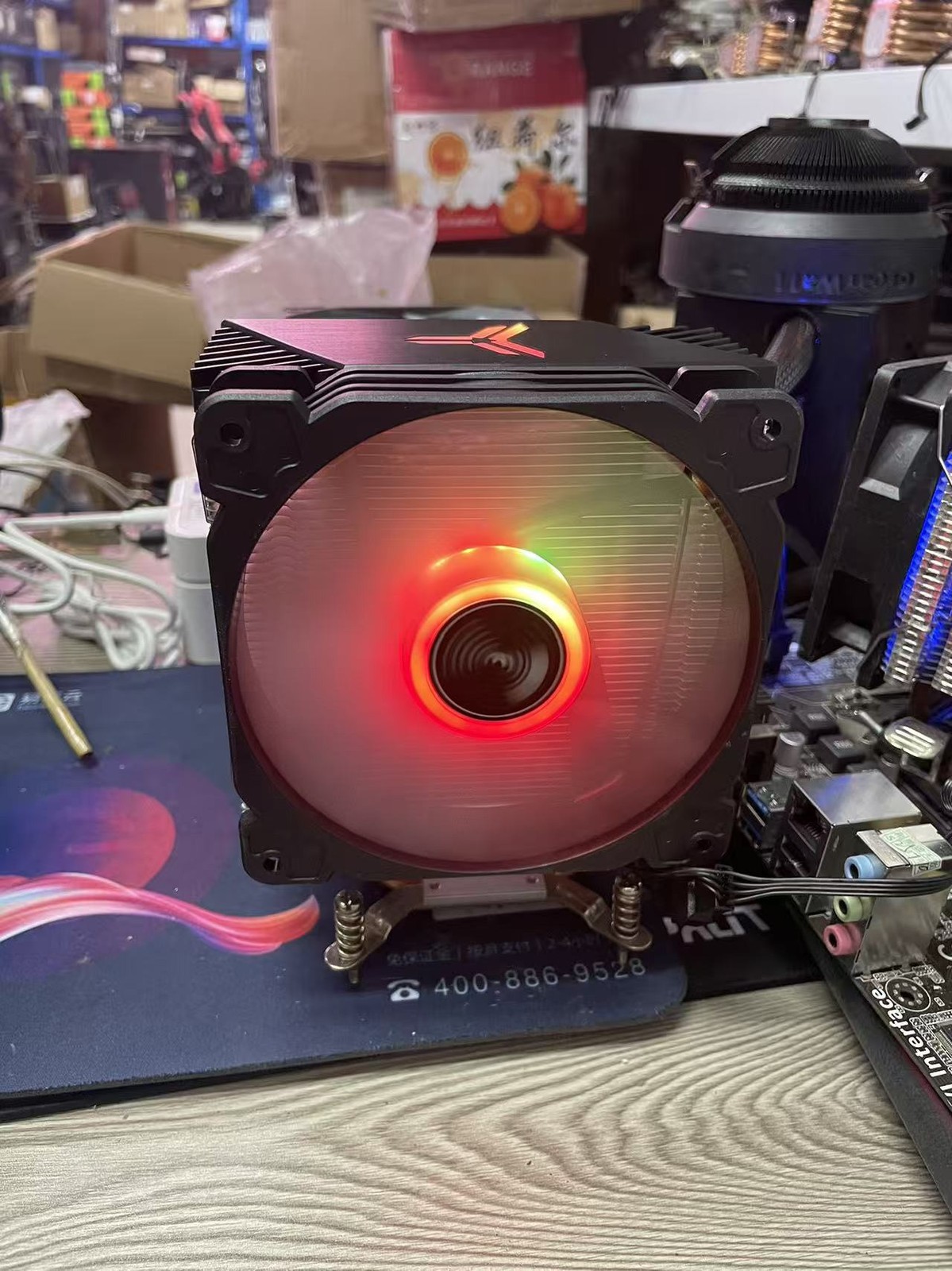 Jonsbo 4 Heatpipe CPU Cooler with Lighting Effect, Support Intel LGA115x 1200