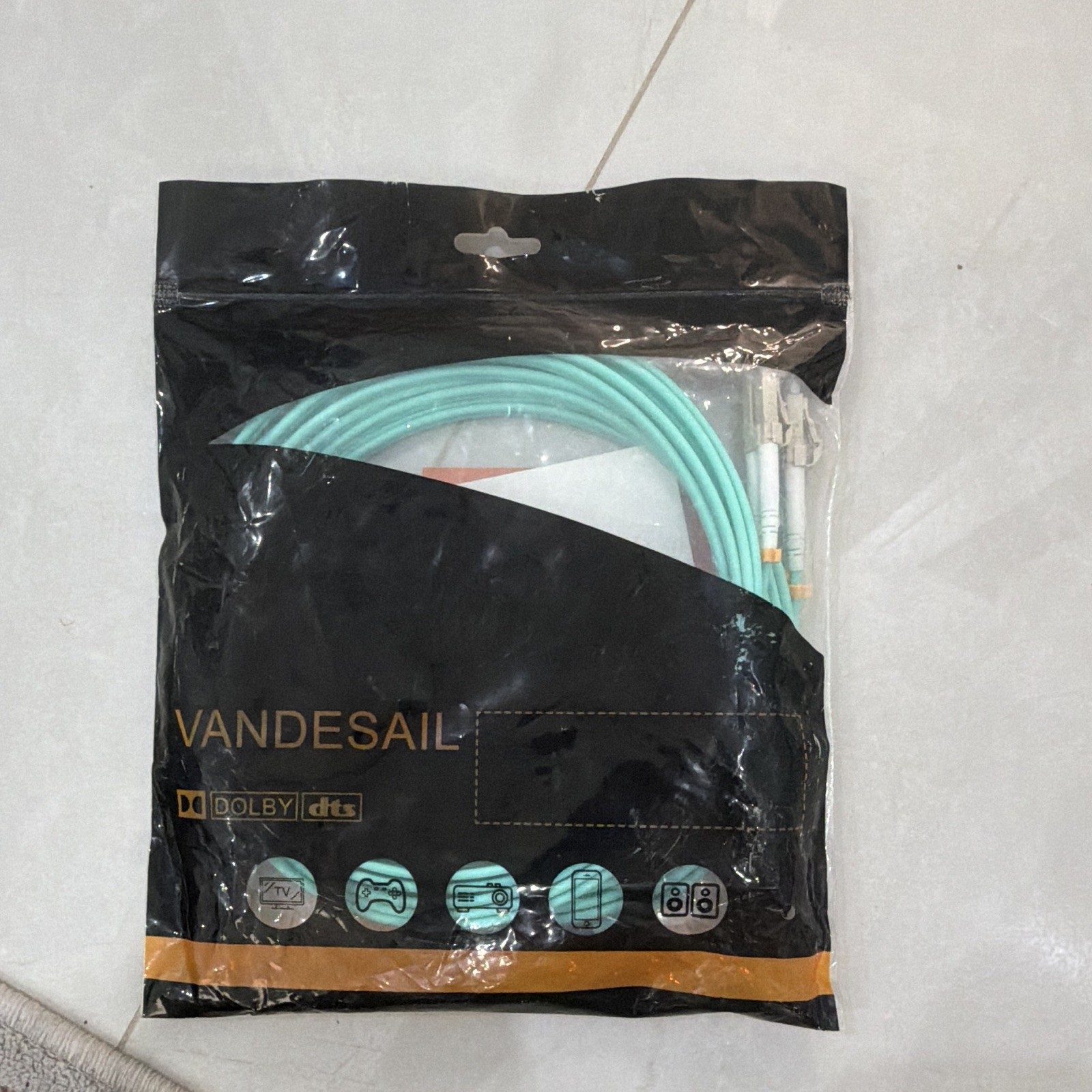 VANDESAIL LC Fiber Optic Cable – 3M (10ft) – 2 Pack – New