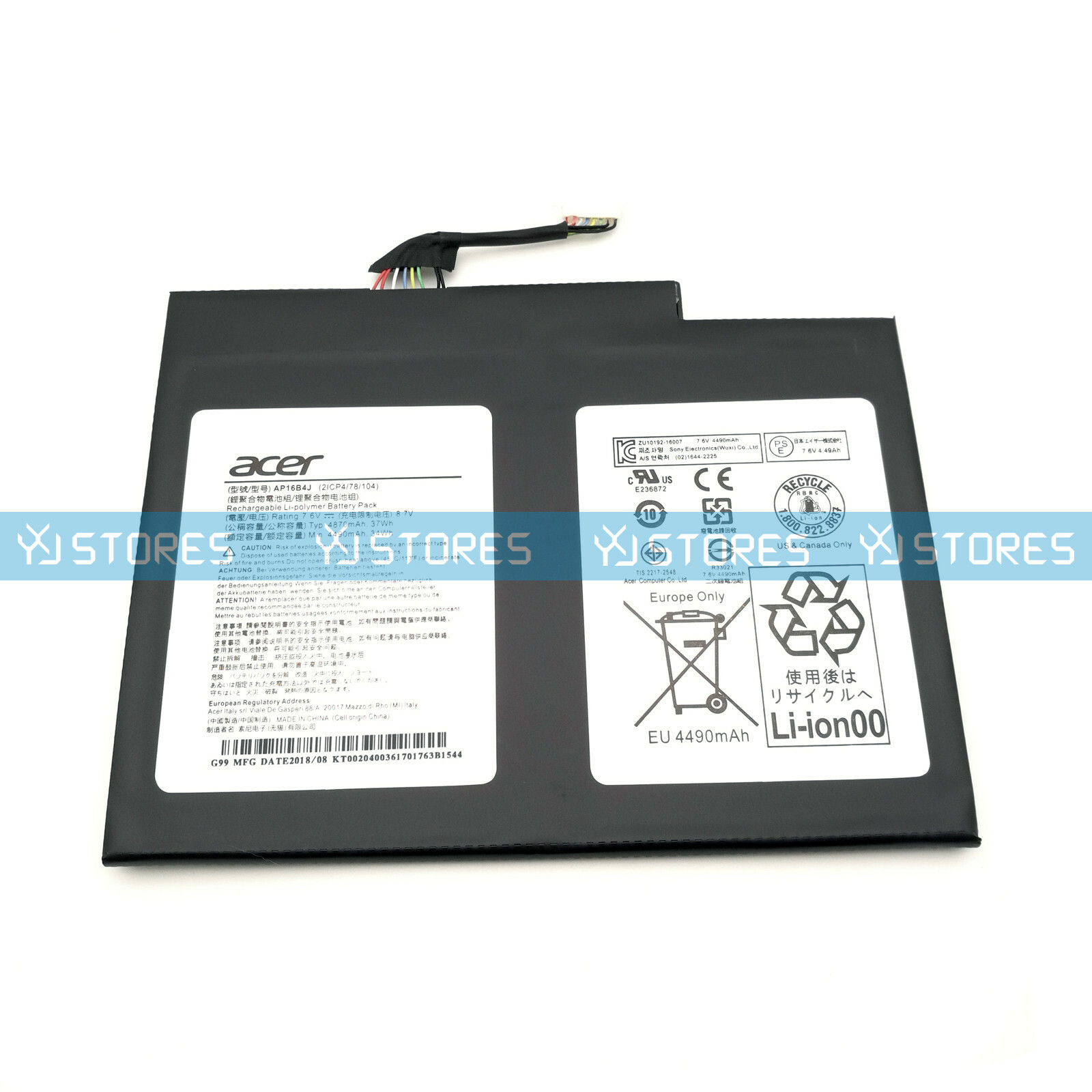 Genuine AP16B4J Battery for Aspire Switch Alpha 12 SA5-271 5 SW512-52 7 SW713