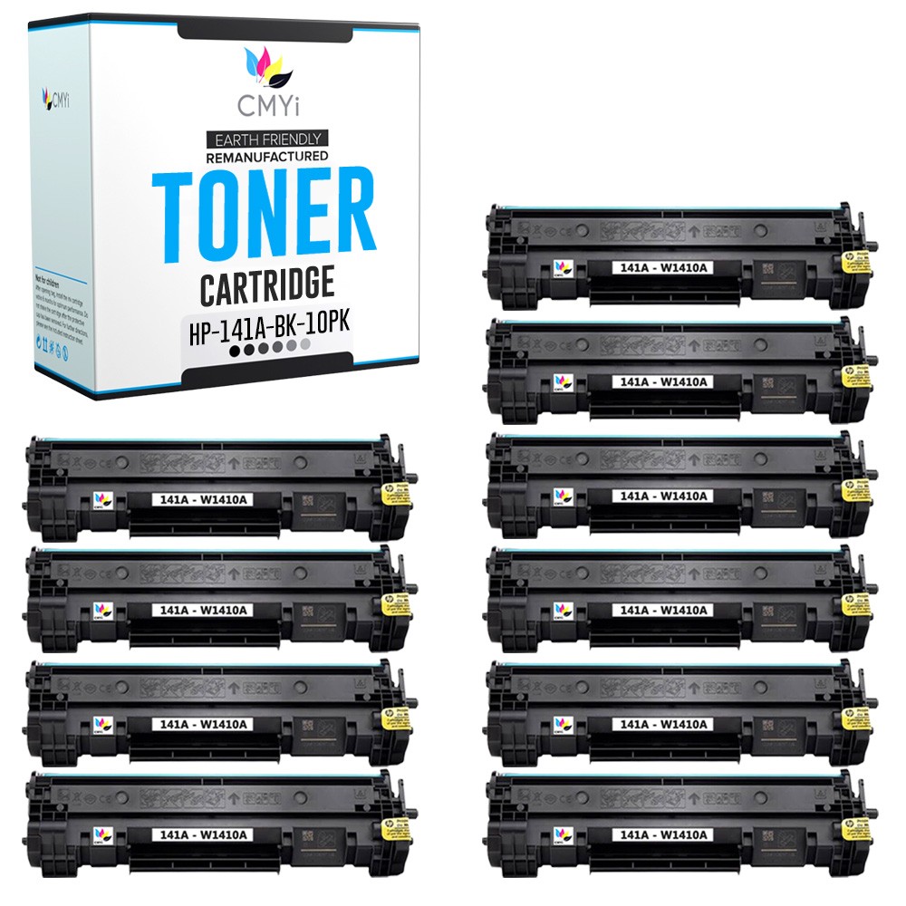 10X CMYi Replacement 141A Combo Pack Toner Cartridges for HP LaserJet M110w M139