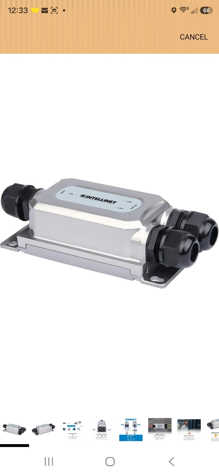 Intellinet 2-Port Outdoor Gigabit PoE++ Extender, 60W, IP67 IK10IEEE...
