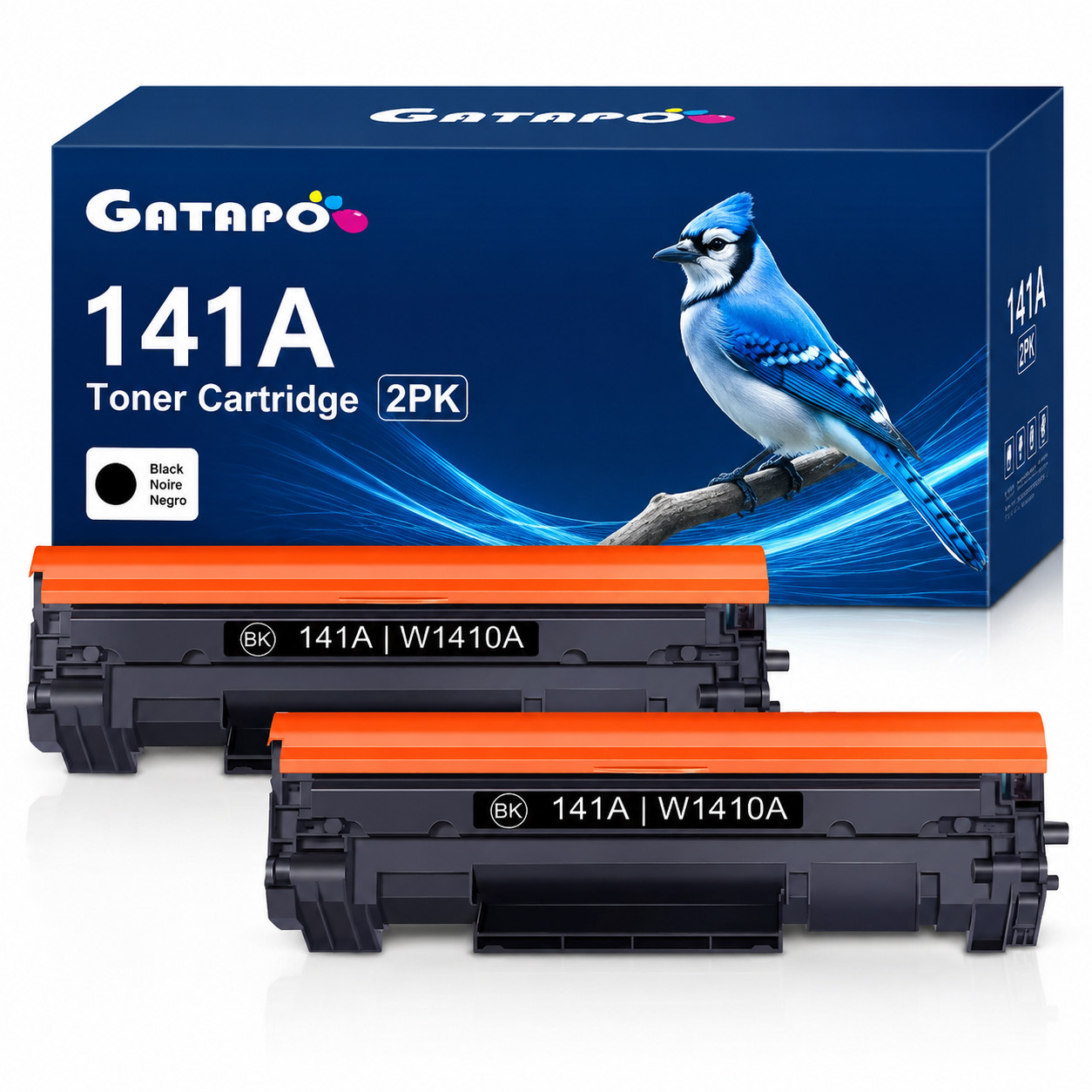2PK 141A Toner Compatible for HP W1410A LaserJet M110w MFP M139w M140w whit Chip