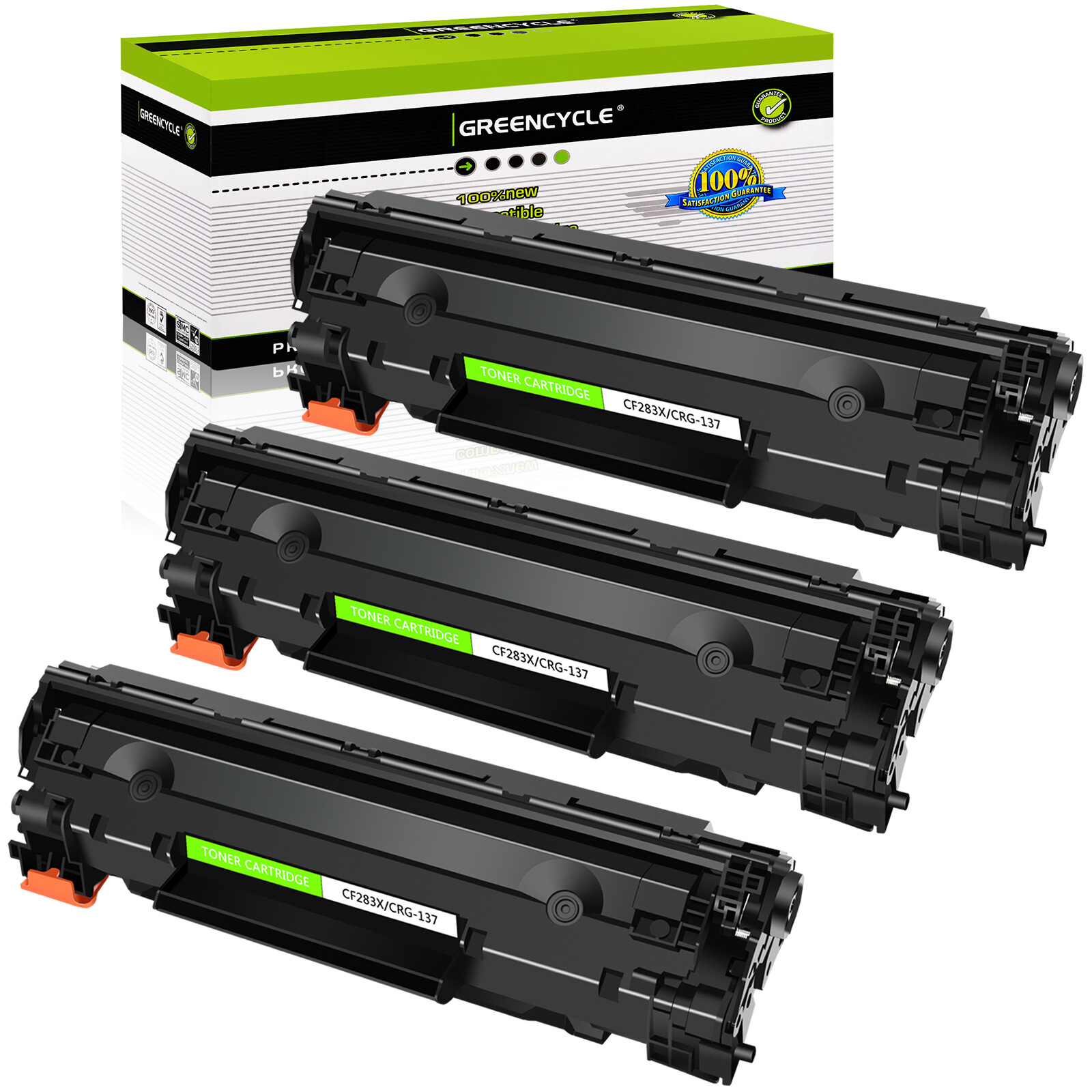 3 Pk CRG137 Toner Cartridge for Canon ImageClass MF236n MF247dw MF249dw LBP151dw