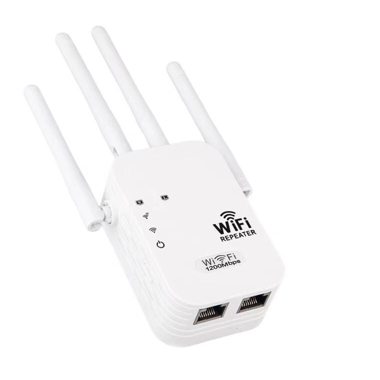 1200Mbps WiFi Extender Long Range Internet Signal Booster Dual Band Indoor Home