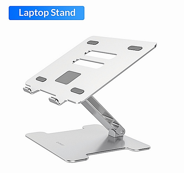 ORICO Foldable Laptop Stand Ergonomic Desk Riser USB Hub Splitter SD Card Reader
