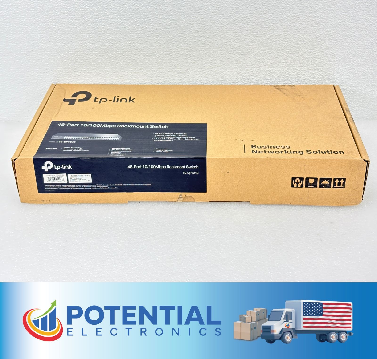 NEW | TL-SF1048 - TP-LINK - 48-port Unmanaged Fast Ethernet Rackmount Switch