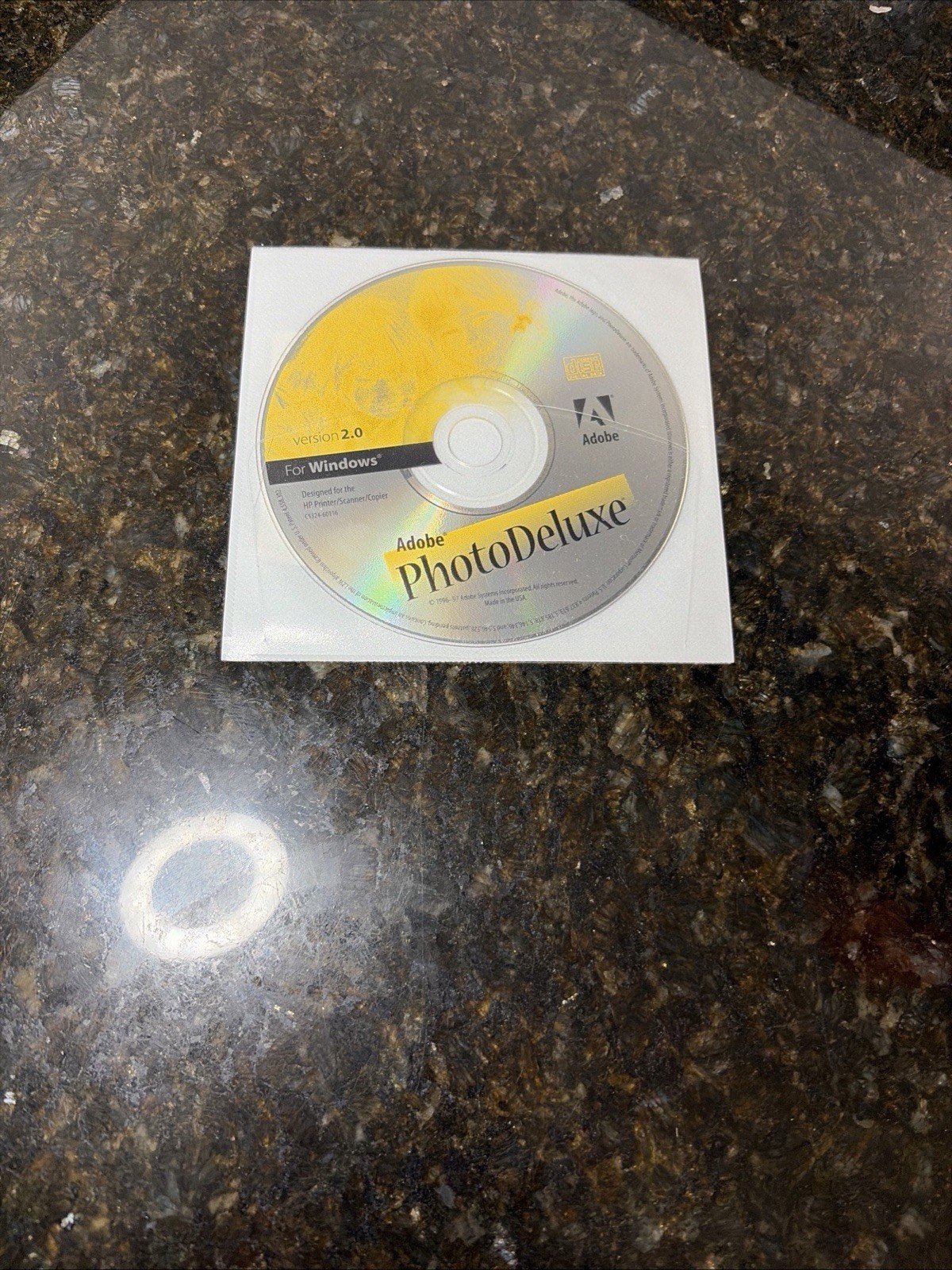 Vintage Adobe Photo Deluxe 2.0 For Windows CD-ROM Software - Disc only