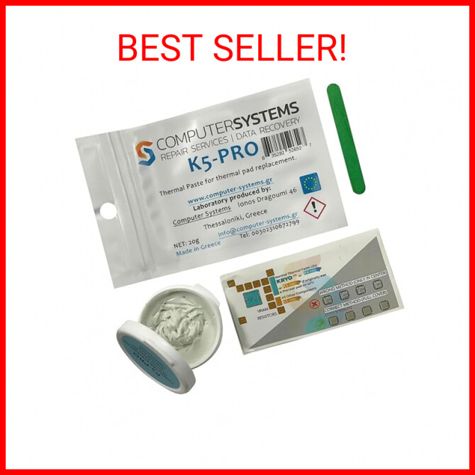 K5 PRO Viscous Thermal Paste for Thermal pad Replacement 20g (Apple iMac, Sony P