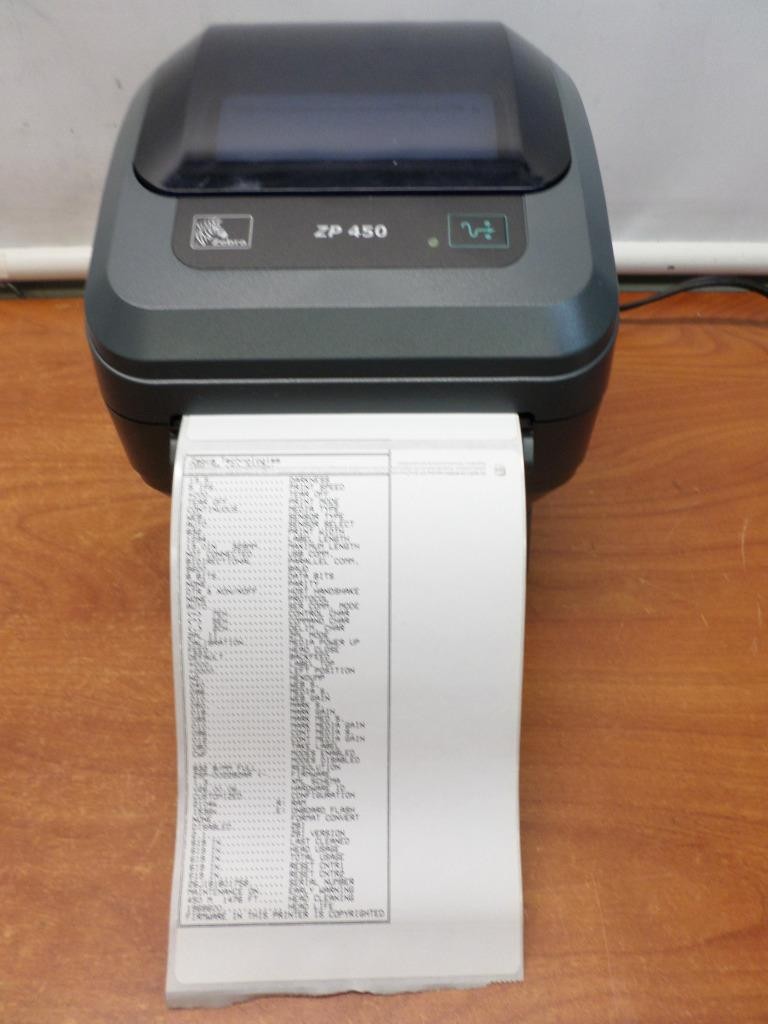 Zebra ZP 450 CTP Direct Thermal 200 DPI Label Printer Gray ZP450-0501-0006A