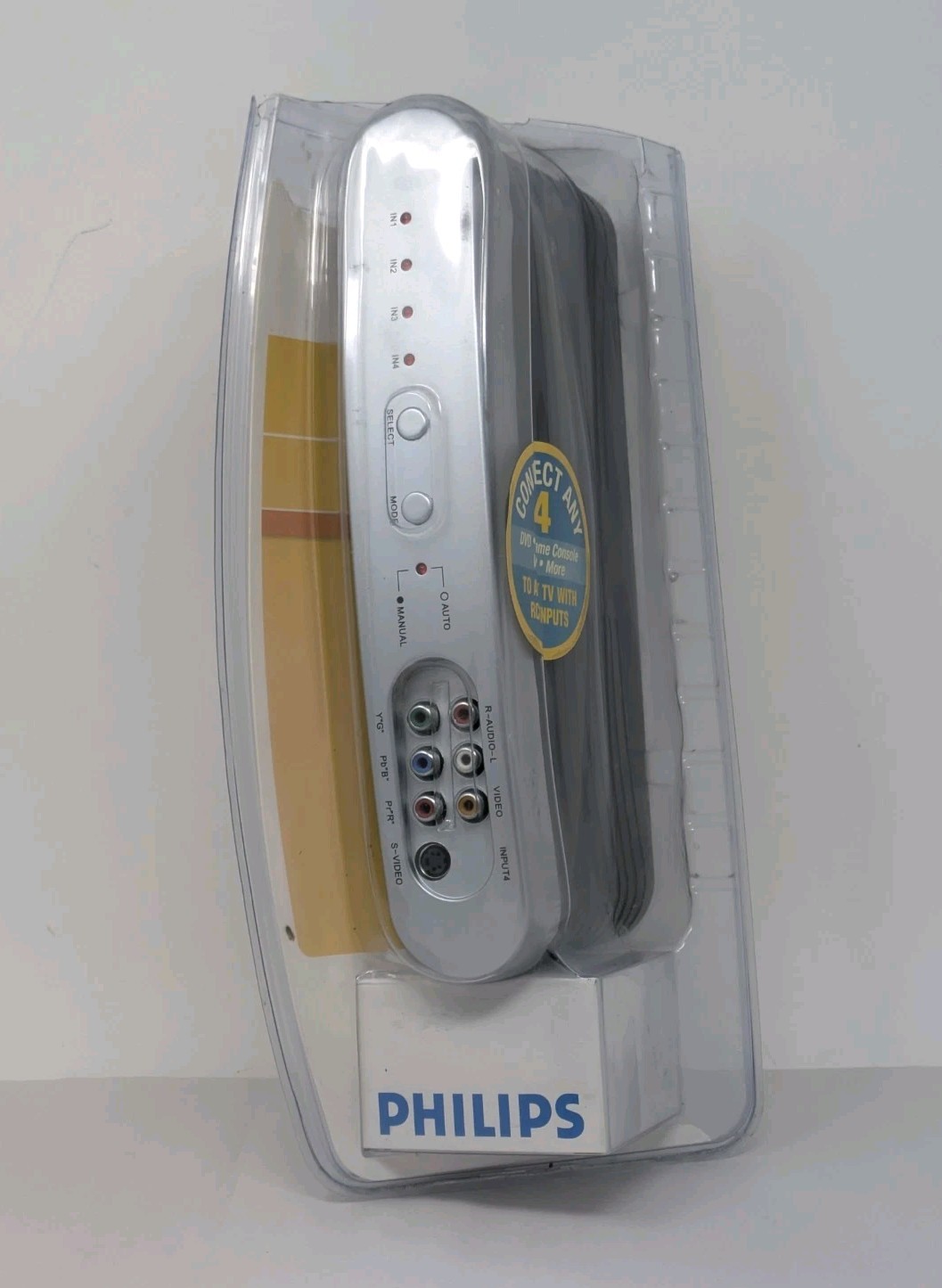 NOS Philips 4 Way High Definition Automatic Component A/V Switcher SWS2326W/17