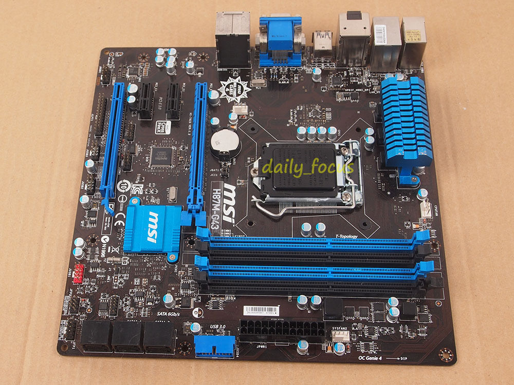 MSI H87M-G43 Motherboard LGA 1150 Socket DDR3 Intel H87 Express
