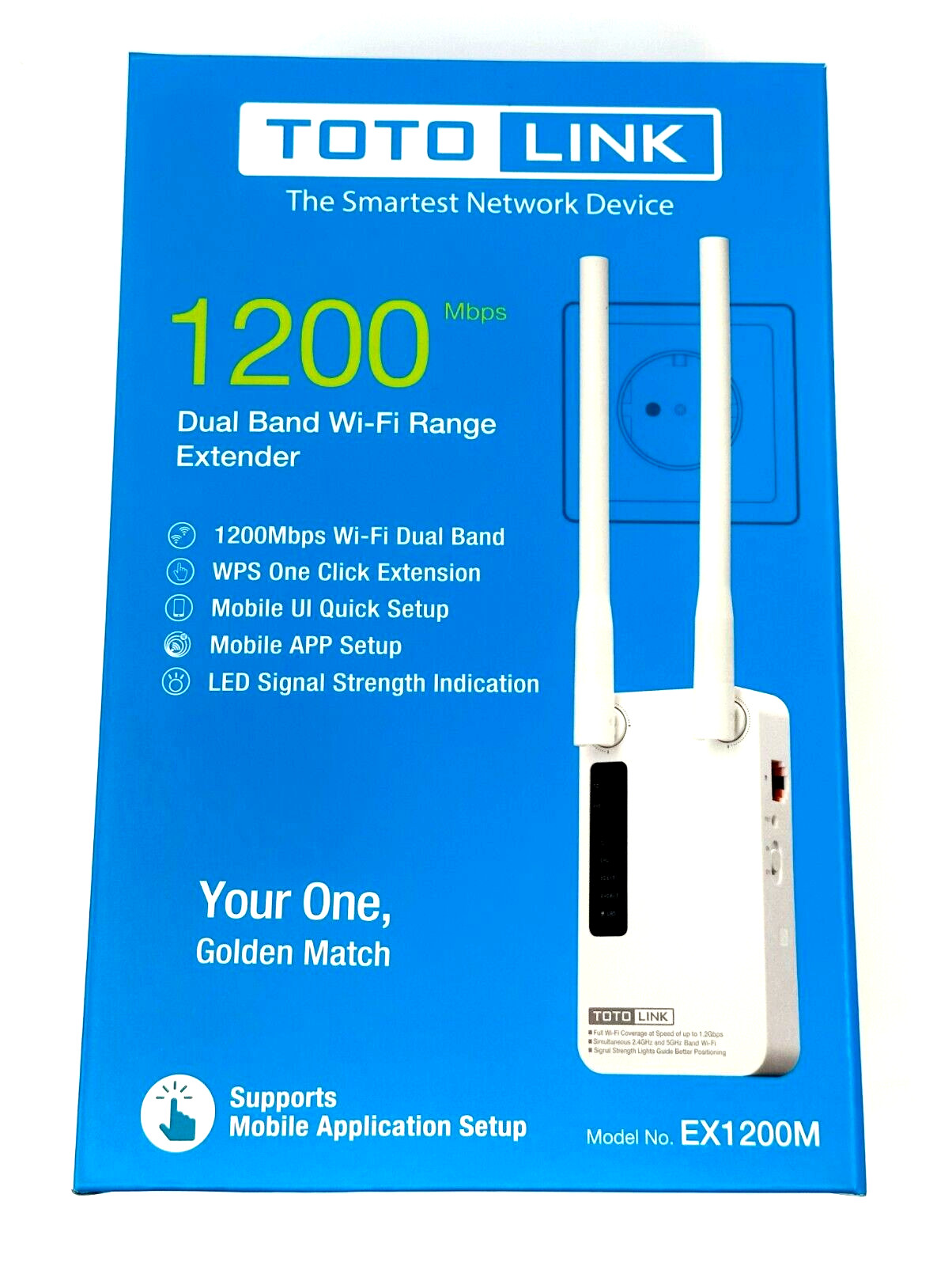 1200Mbps 11AC Wireless Range Extender WiFi Repeater Wall Plug-in WPS Easy Setup