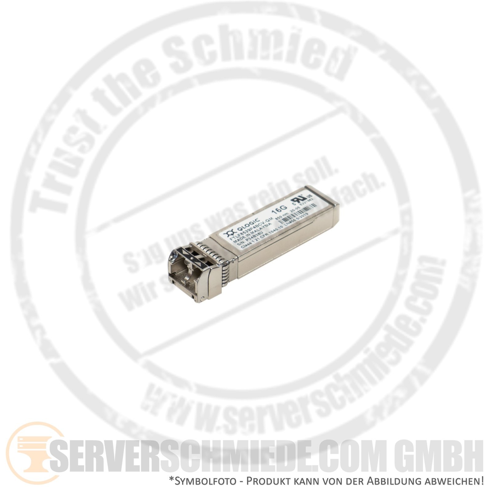 Qlogic 16Gb SFP+ Transceiver 850nm 100m Multi-Mode SR LC Duplex FTLF8529P4BCV-QM