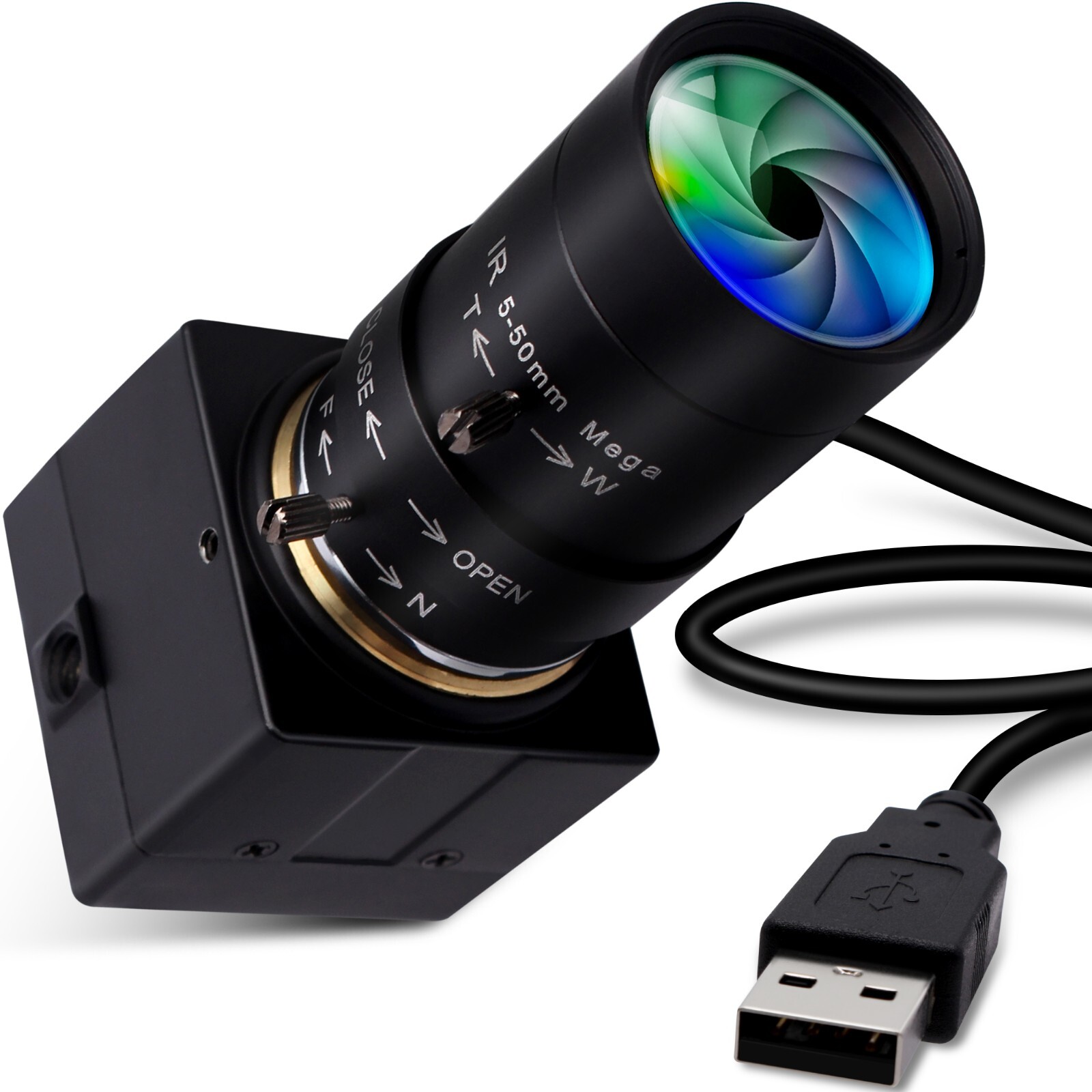 1080P Video USB Camera Full HD Low illumination Webam with 5-50mm varifocus lens