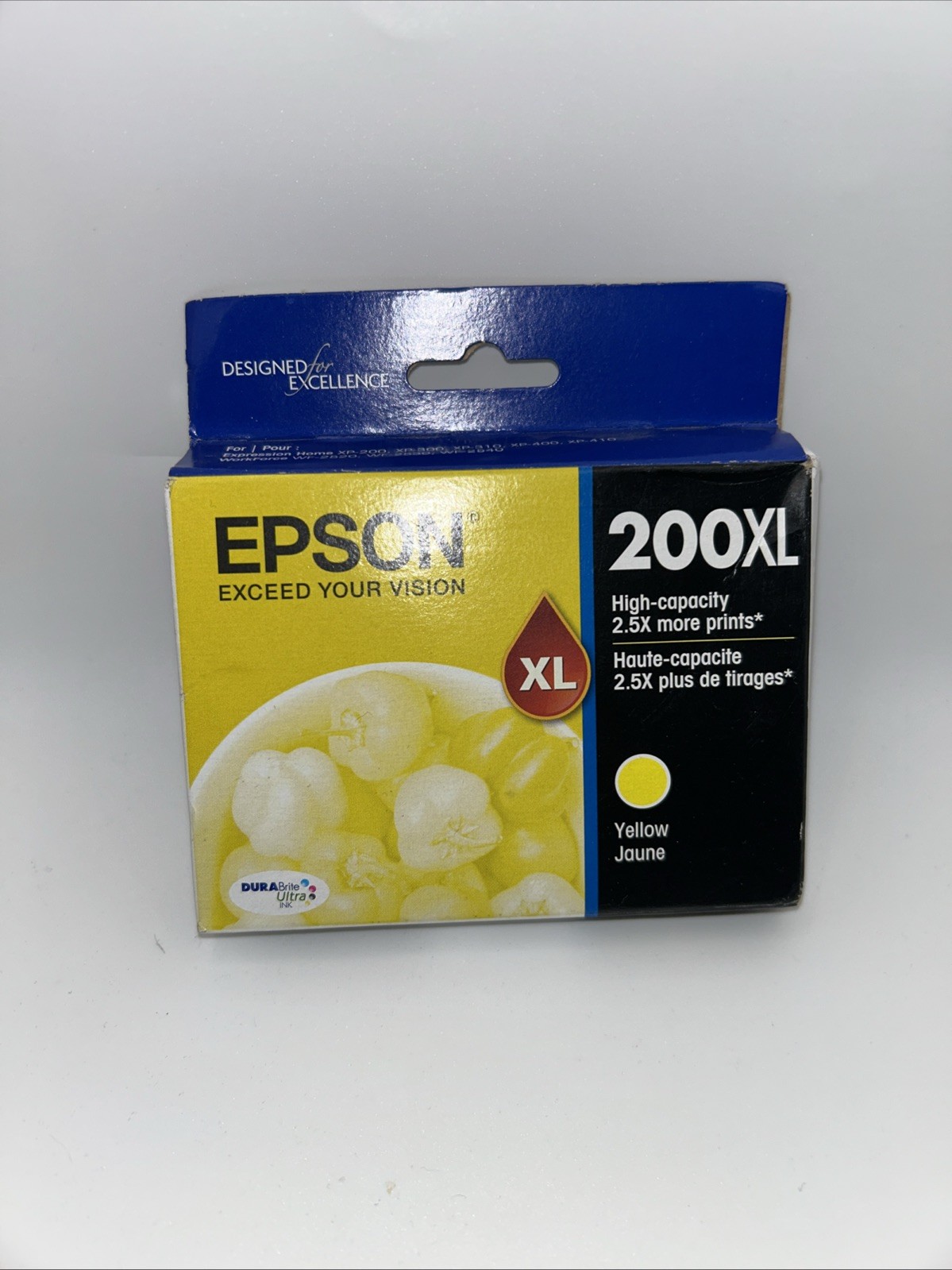 Epson 200XL NEW High-Capacity Yellow Ink Cartridge SEALED EXP: 05/2024