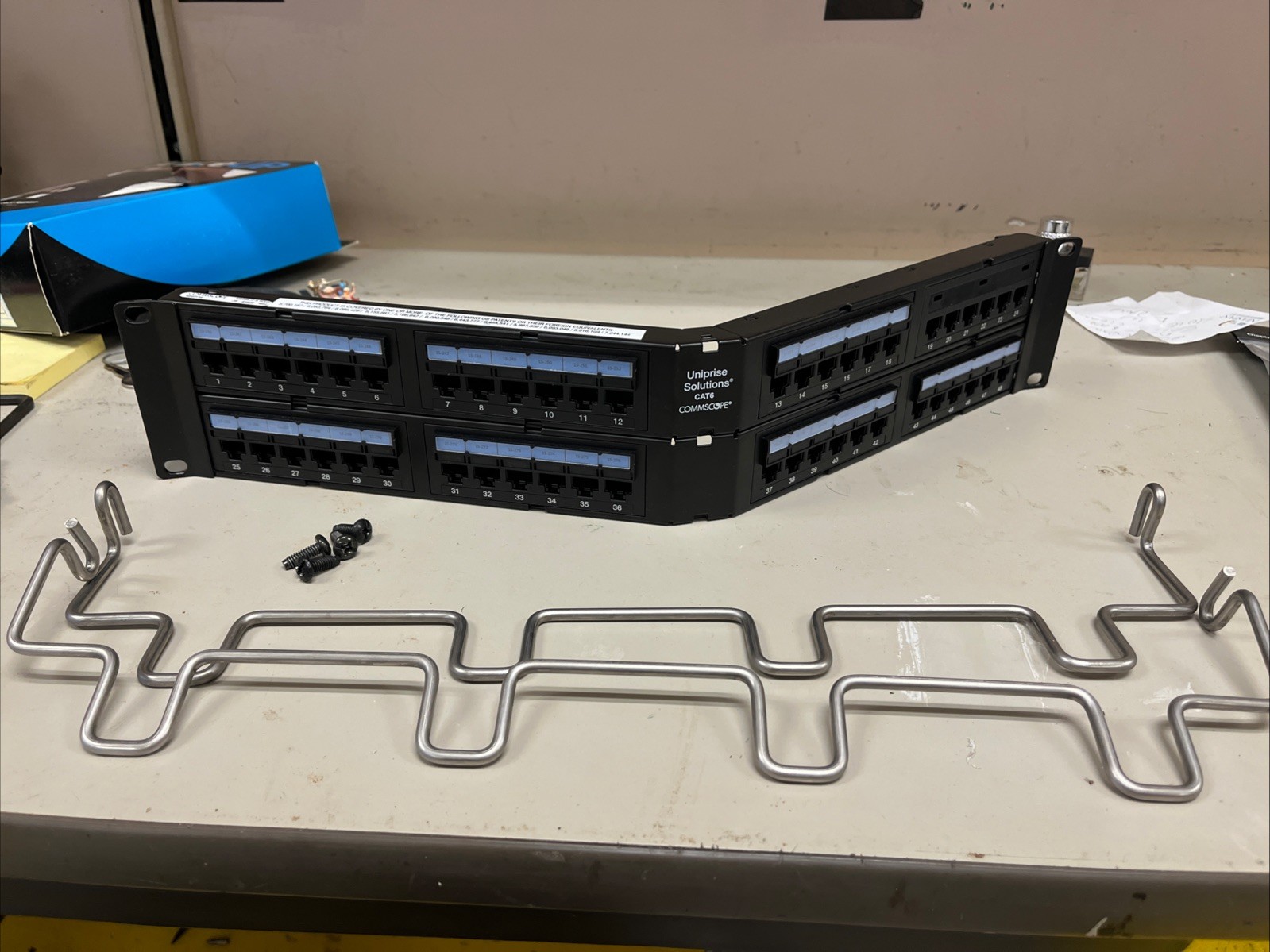 CommScope Cat 6  Angled  Modular Patch Panel 48 Port Used