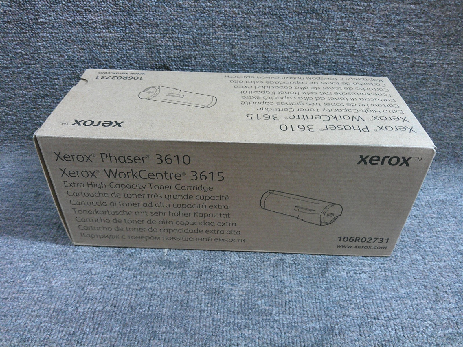 106R02731 New Genuine Xerox Extra High Capacity Black Toner Phaser 3610 WC 3615