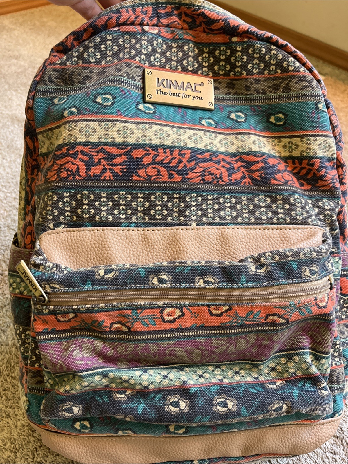 Kinmac Bohemian Boho Water Resistant Laptop Backpack cushioned Straps Book bag