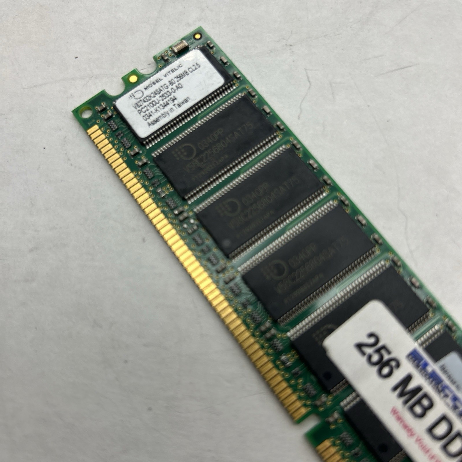 256mb x 2 = Total Ram 512mb PC2100 DDR 266mhz ( ECC ) 64mx72 SDRAM Vintage