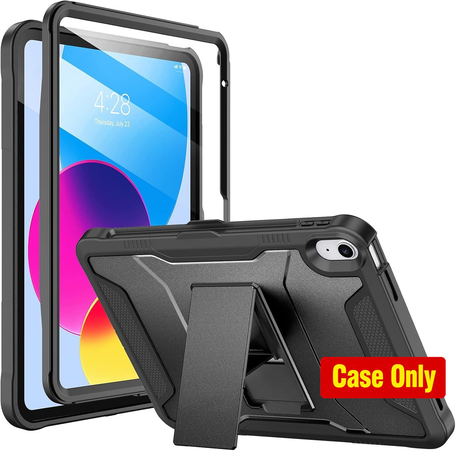 Rugged Full Body Case with Kickstand for iPad 11-inch 2025 11th Gen and More