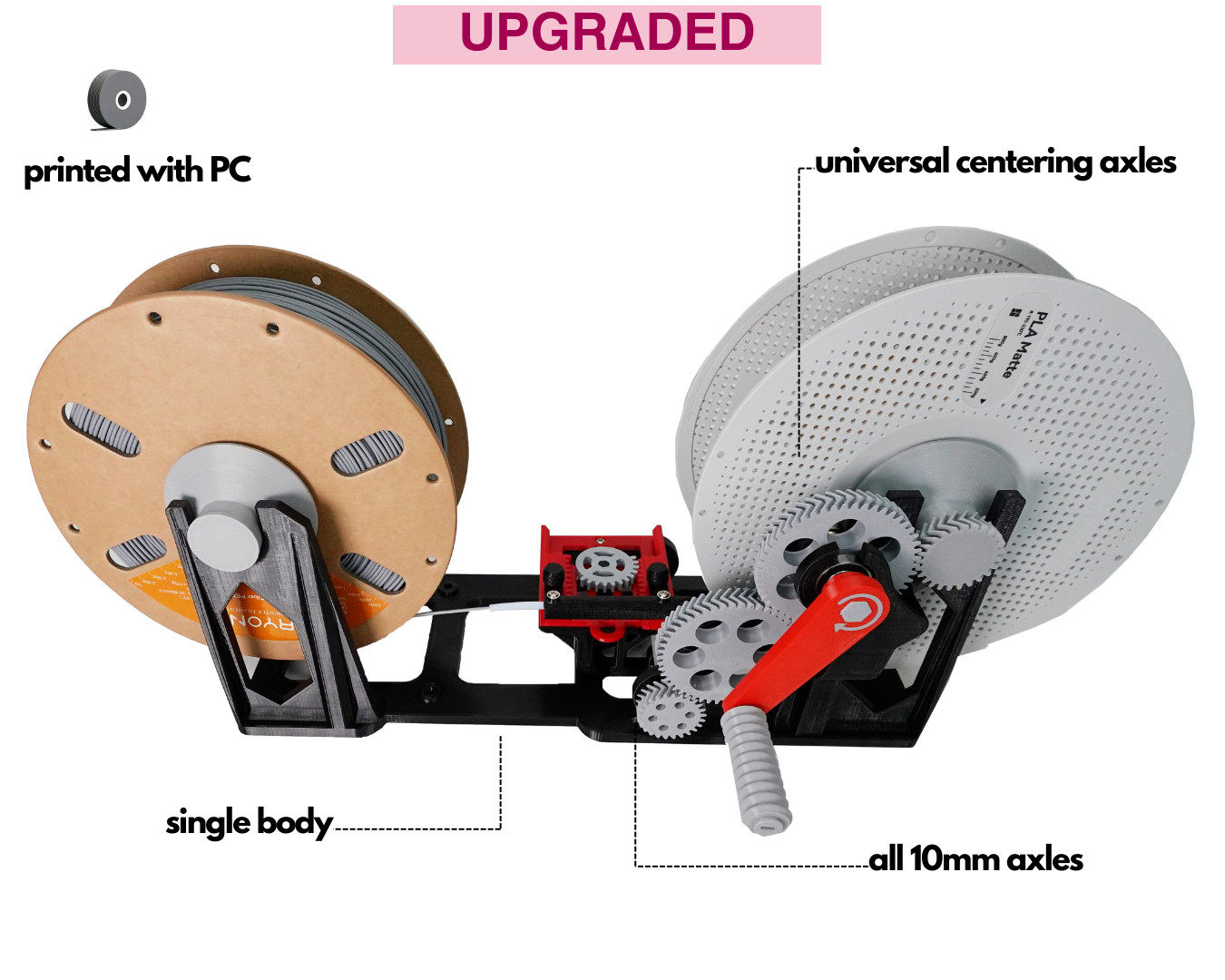 Upgraded Bambu Lab 3D Printing Filament Respooler Switcher  AMS - Pre-assembled
