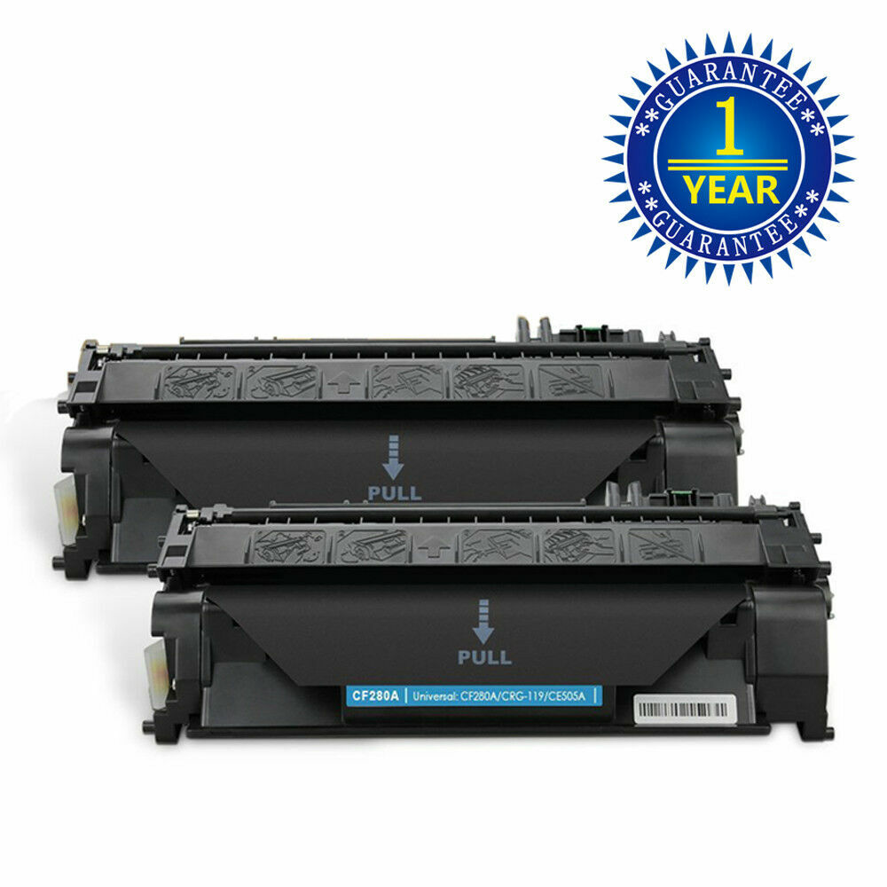 2PK CF280A 80A Black Laser Toner Cartridge for HP LaserJet Pro 400 M401dn USA