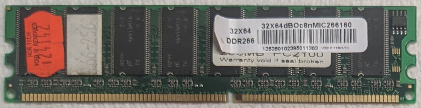 RAM 184pin DIMMs SINGLE-Sided DDR 266 333 400 PC2100 PC2700 PC3200 256MB 512 768