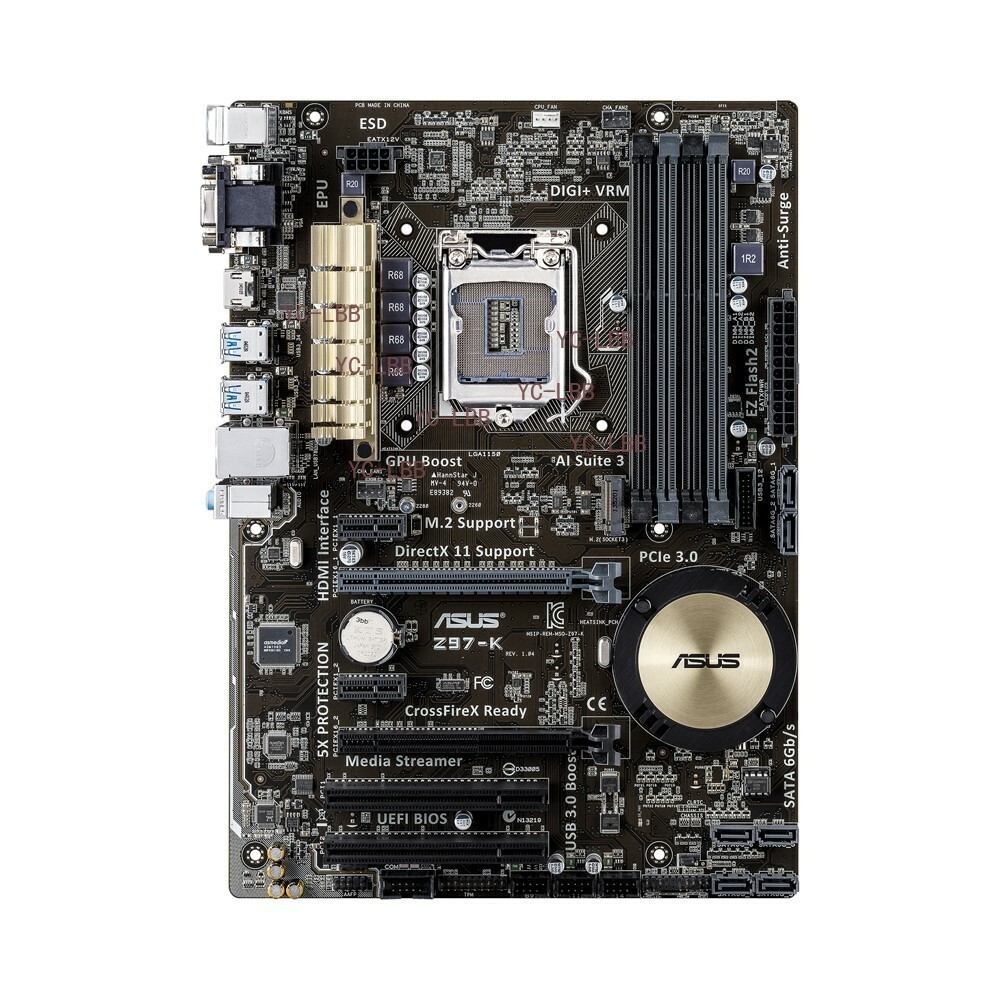 For ASUS Z97-K Motherboard LGA 1150 DDR3 VGA+DVI+HDMI ATX
