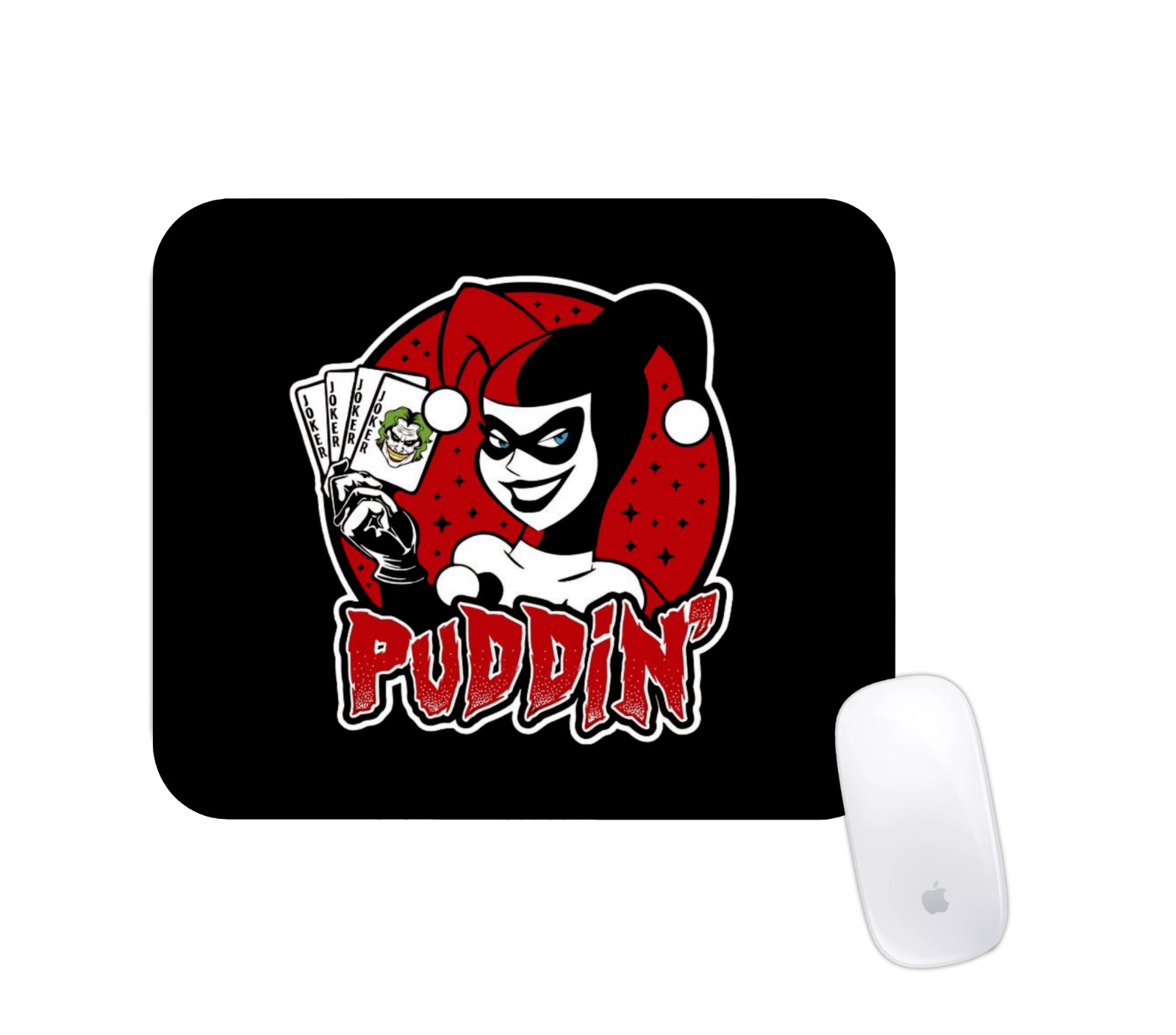 90s Classic Retro Cartoon Joker Villain Harley Quinn Mouse Pad Laptop Office Mat