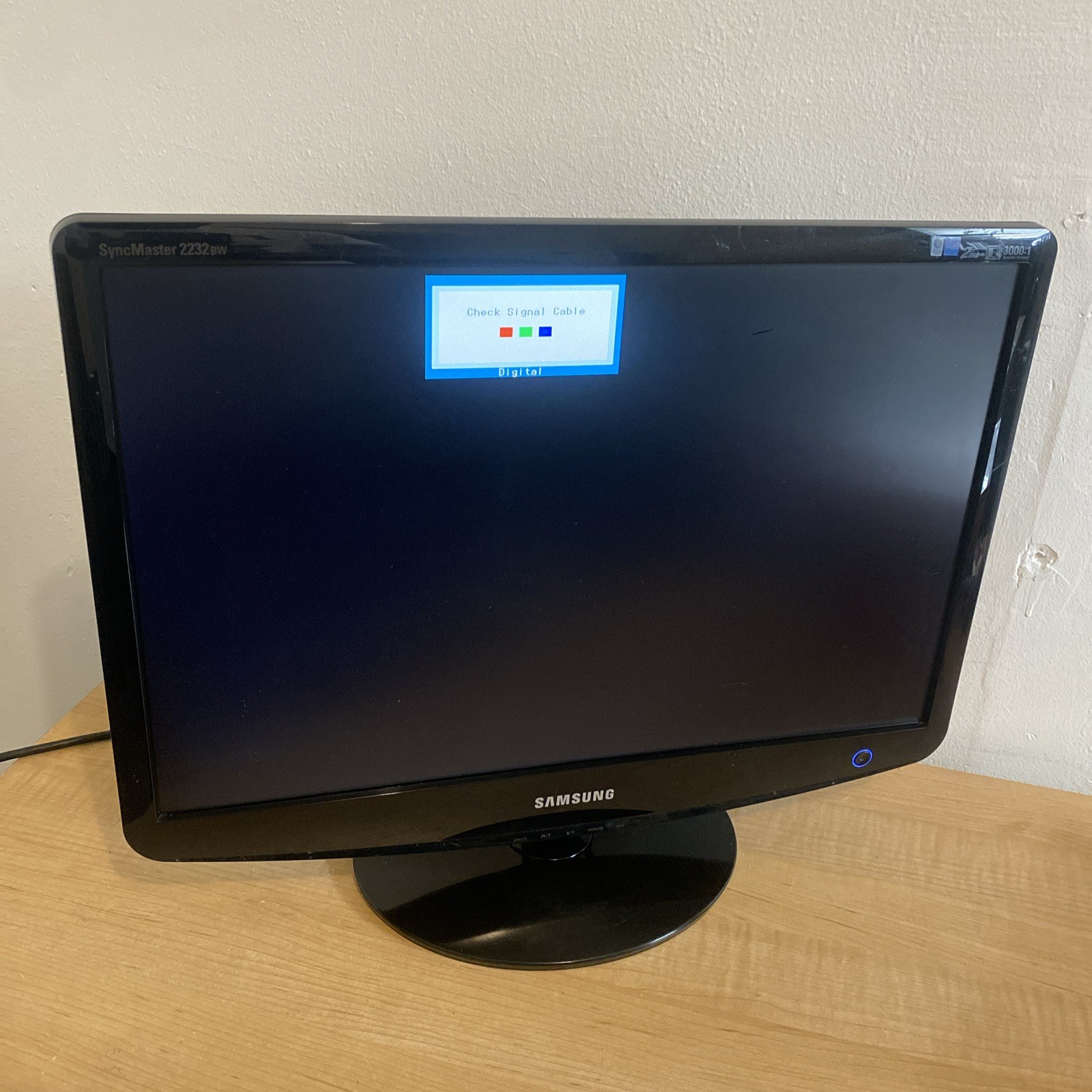 Samsung 2232BW 22” Widescreen TFT LCD Monitor RGB, DVI… TESTED
