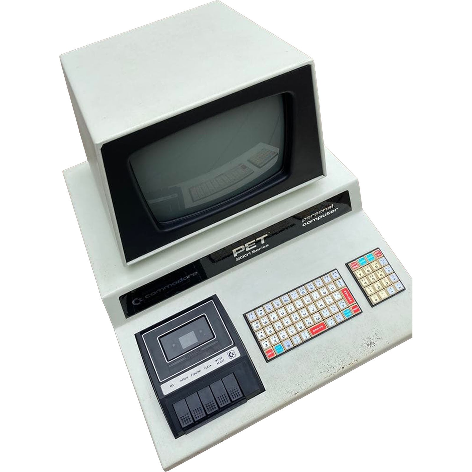 Commodore PET 2001-8 Vintage Computer W Box Sound Effector Tapes Cover Auth JP
