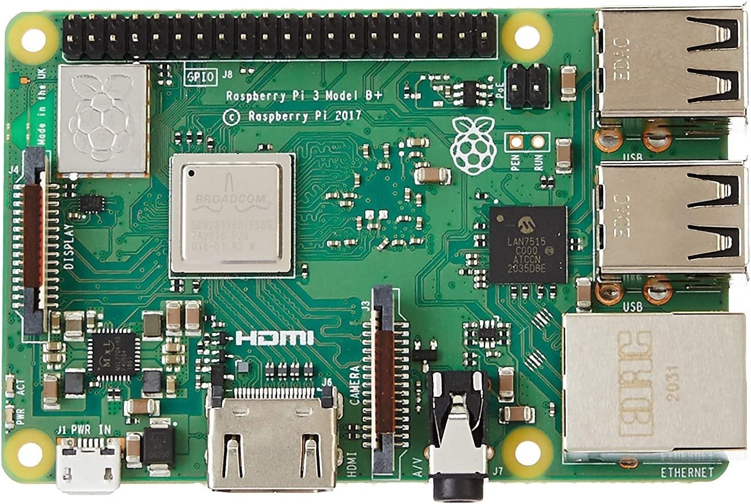 Raspberry Pi 3 Model B+ Single Board Computer 1GB RAM WiFi Bluetooth
