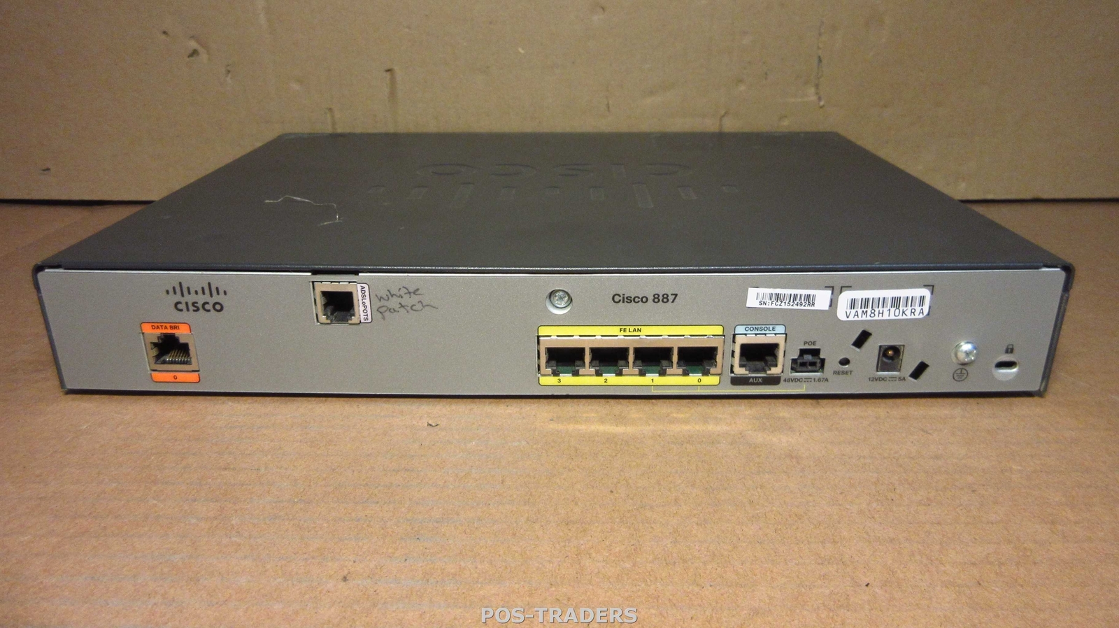 Cisco C-887-K9-MS V01 / 887 VDSL/ADSL Router over POTS 4-Port FE LAN - EXCL PSU