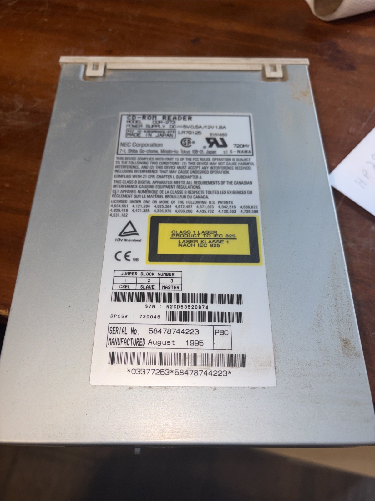 CDR-273 nec CDR-273 4X ide internal CD-ROM drive