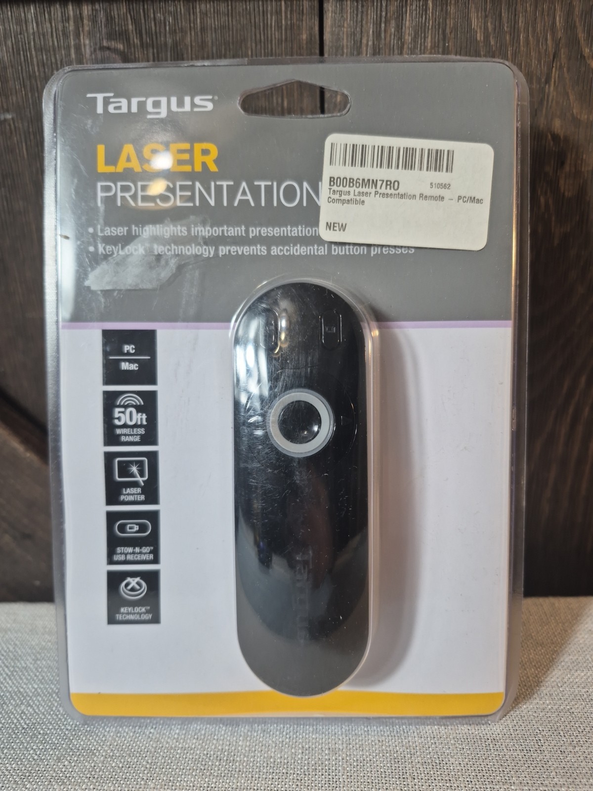 Targus Laser Presentation Remote with Key Lock Technology to Lock Non-Essential