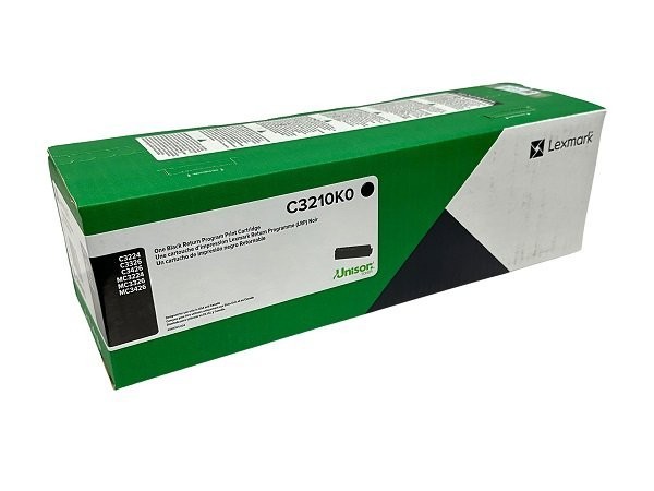 Lexmark C3210K0 Black Toner Cartridge Unison Original Laser Toner 1500 Pages