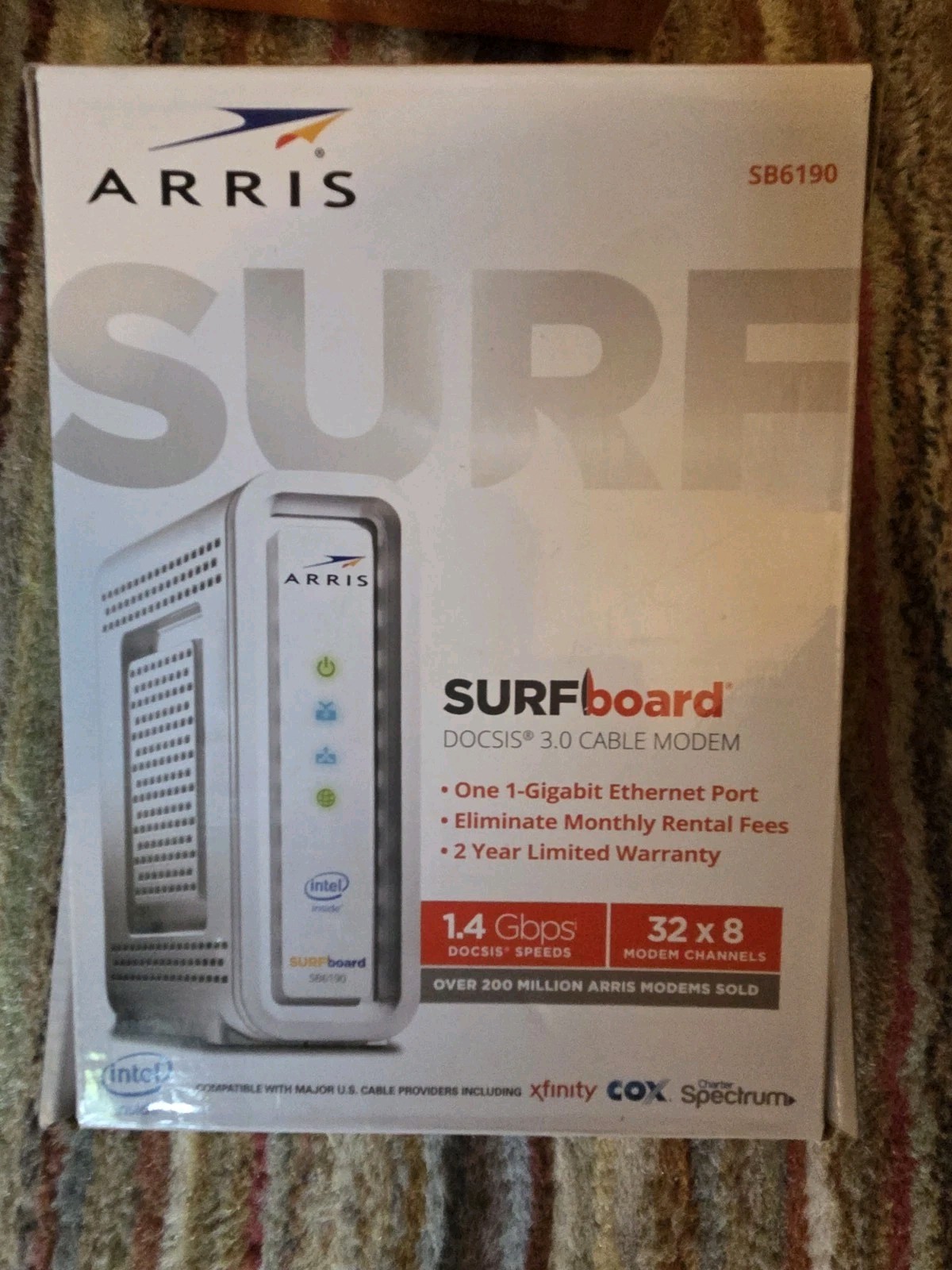 ARRIS SURFboard SB6190 DOCSIS 3.0 Cable Modem