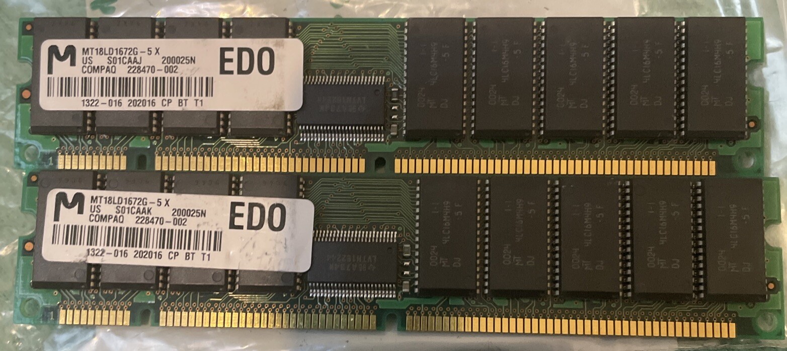 228470-002 Compaq 128MB DIMM Cache Memory Module Qty 2