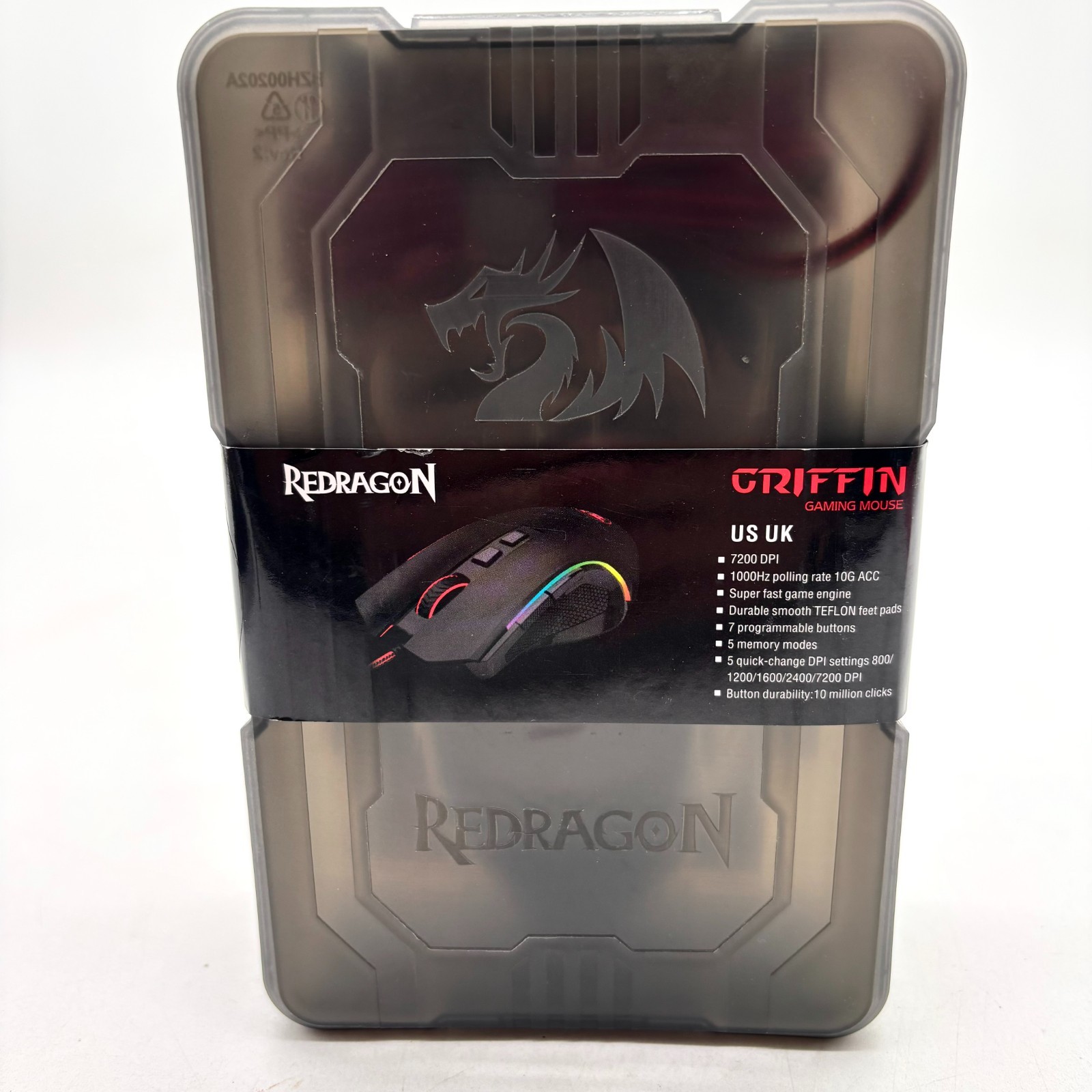 Redragon Griffin Wired Programmable Button Gaming Mouse Black Model M602A-RGB