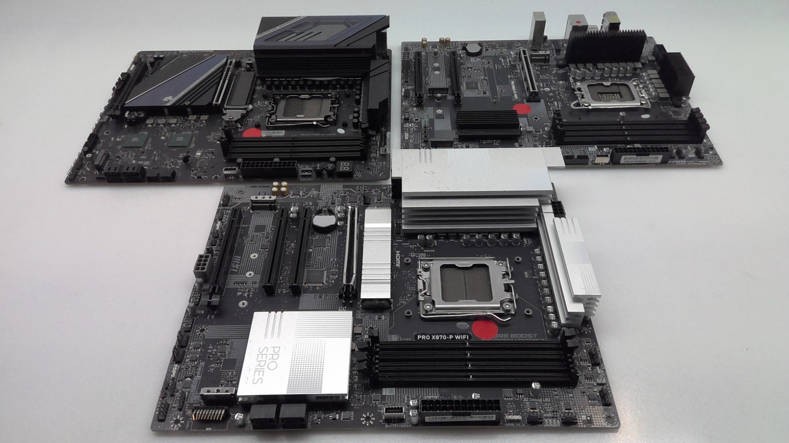 3X *For Parts* PHANTOM GAMING X870E NOVA WIFI& MSI PRO X870-P WIFI&PRO B860-VC X