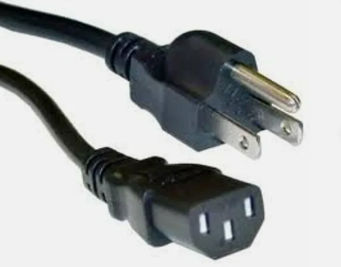 AC Power Cord Cable 3 Prong 6FT  PC, Monitor, Tv  Lot 1/5/10/25/50/100