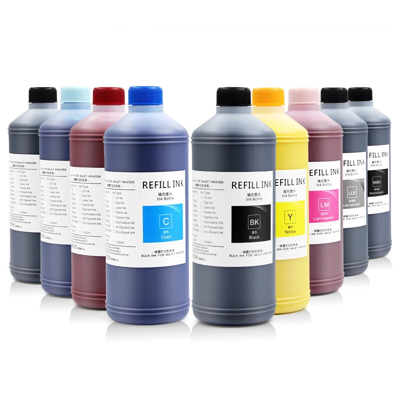 500ML / 1000ML 8 Colors Pigment Ink For Ep son R3000
