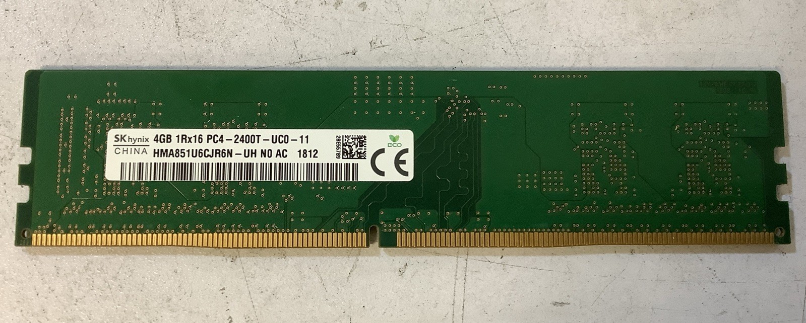 SK Hynix 4GB 1Rx16 PC4-2400T-UC0-11 Memory HMA851U6CJR6N-UH N0 AC L-T3B