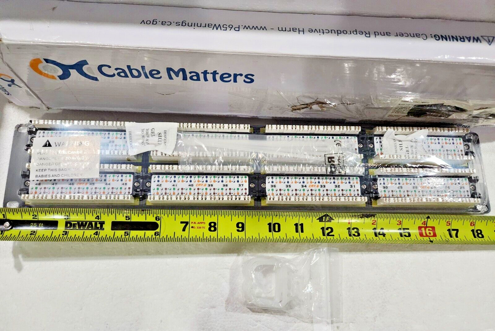 Cable Matters 2U Networking Rackmount 48 port Cat6 Patch Panel 110 Type (NWB)